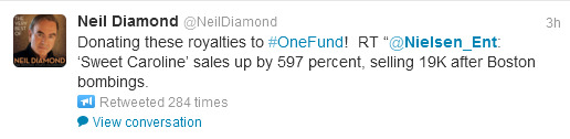 Neil Diamond tweet